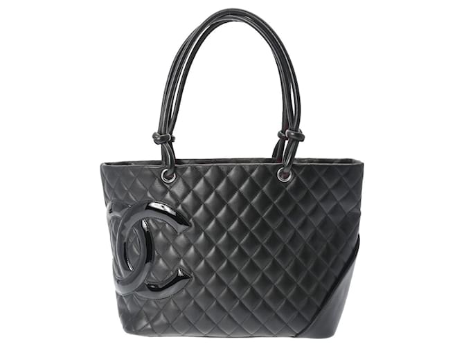 Chanel Cambon Black Leather  ref.1277849
