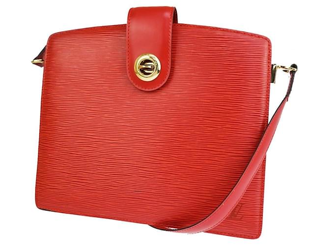 Louis Vuitton Capucines Red Leather  ref.1277869