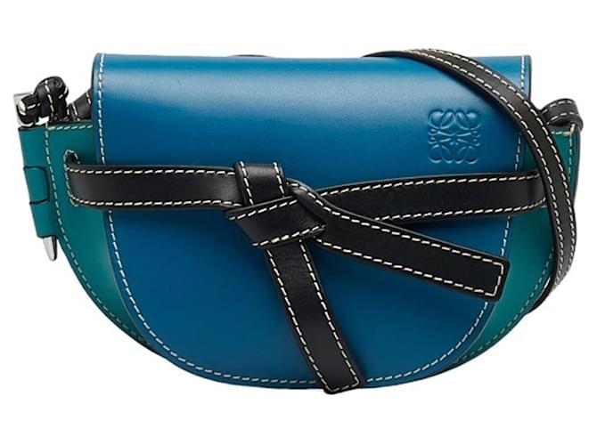 Loewe Gate Turquoise Leather  ref.1278062