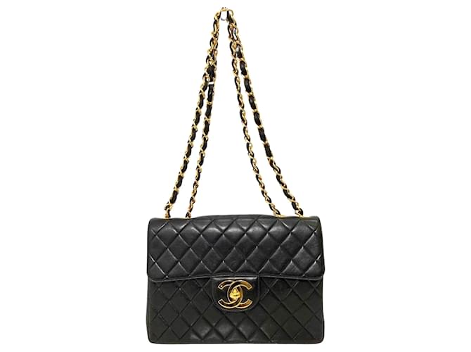 Chanel Matelassé Black Leather  ref.1278144
