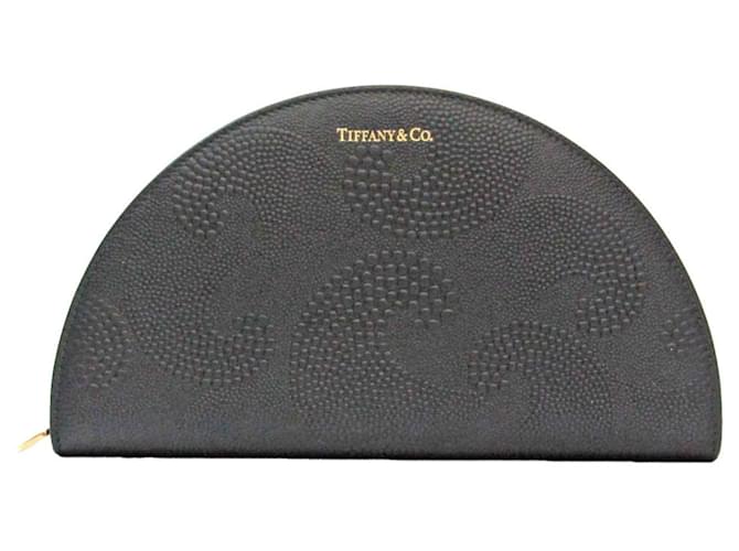TIFFANY & CO Black Leather  ref.1278301