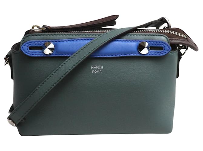 By The Way Fendi Au fait Moyen Cuir Vert  ref.1278336