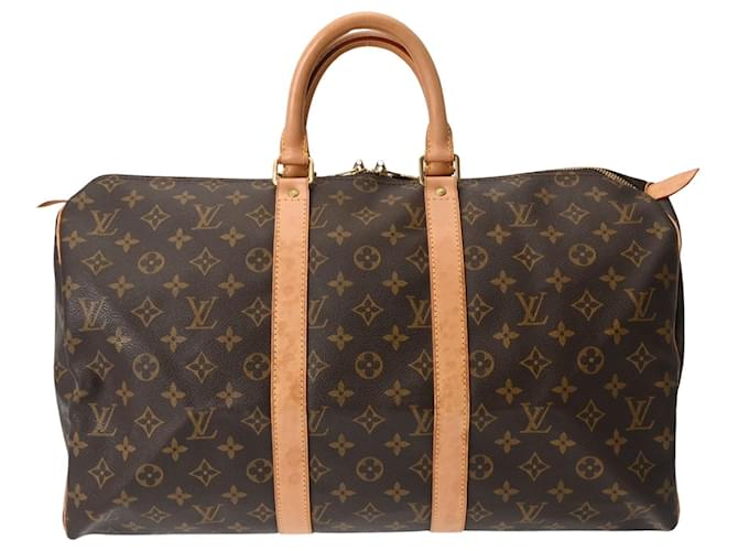 Louis Vuitton Keepall 45 Brown Cloth  ref.1278367