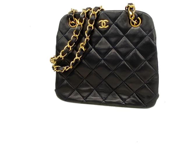 Chanel Matelassé Black Leather  ref.1278446