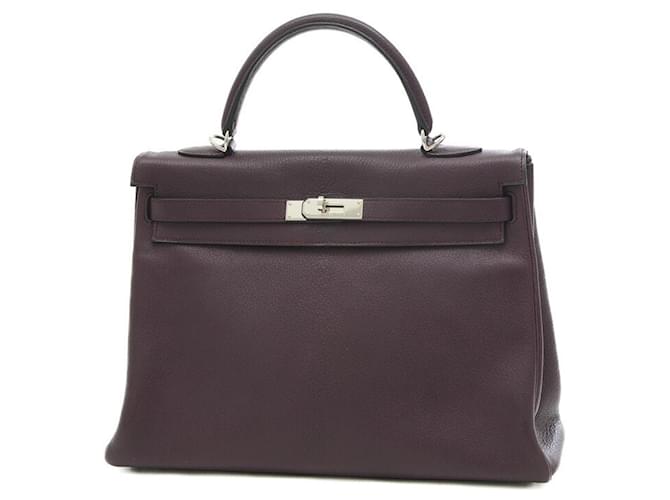 Hermès Kelly 35 Purple Leather  ref.1278635