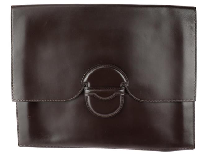 Hermès Faco Brown Leather  ref.1278691