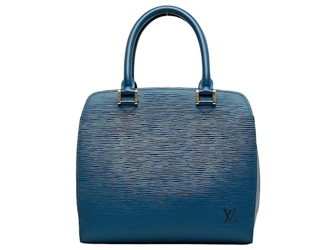 Louis Vuitton Pont Neuf Azul Couro  ref.1278881