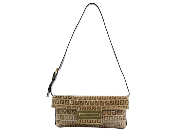 Fendi Zucca Brown Synthetic  ref.1278944