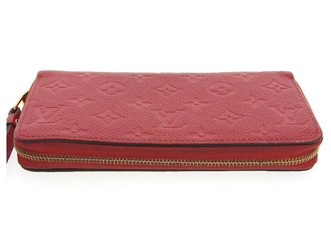 Louis Vuitton Zippy Wallet Red Cloth  ref.1279106