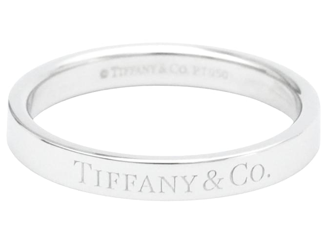 Bande plate Tiffany & Co Platine Argenté  ref.1279135