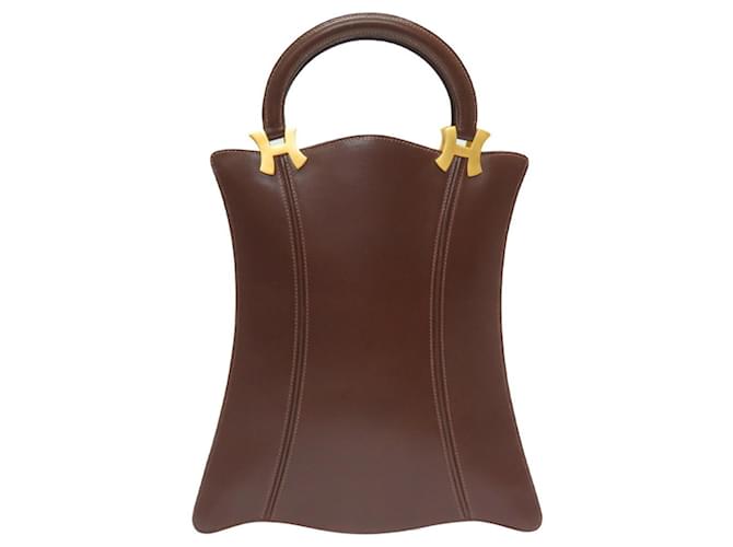 Hermès Vintage Brown Leather  ref.1279162