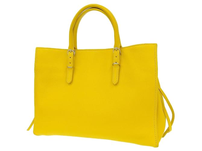 Balenciaga Papier Yellow Leather  ref.1279163