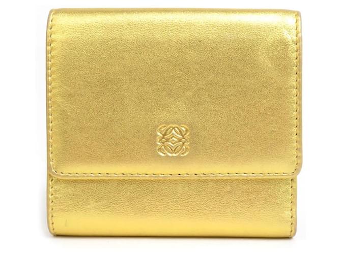 Loewe Anagram Golden Leather  ref.1279200