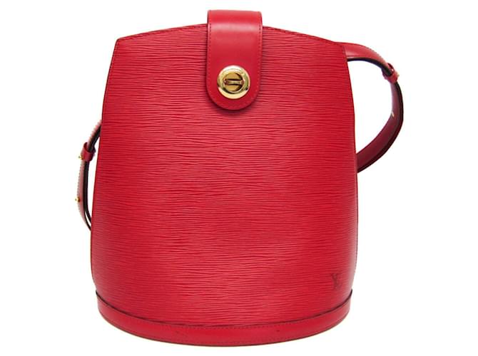 Louis Vuitton Cluny Rot Leder  ref.1279404