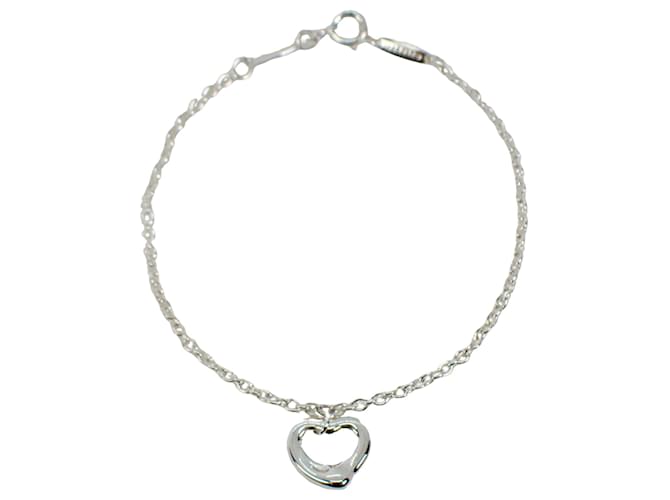 Tiffany & Co Open Heart Silvery Silver  ref.1279437