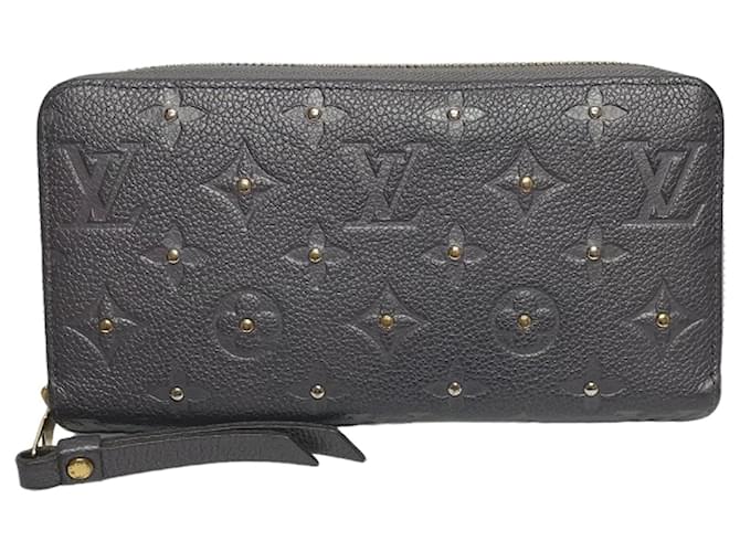 Louis Vuitton Zippy Wallet Cuir Noir  ref.1279447