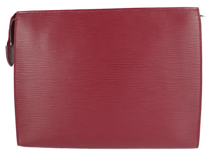Louis Vuitton Poche Toilette Dark red Leather  ref.1279457