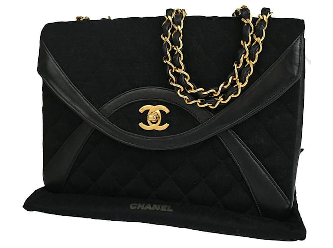 Classique Chanel Timeless Cuir Noir  ref.1279510