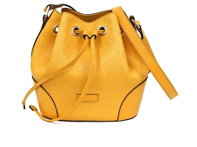 Coulisse Gucci Giallo Pelle  ref.1279538
