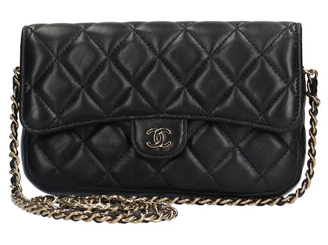 Chanel Black Leather  ref.1279589