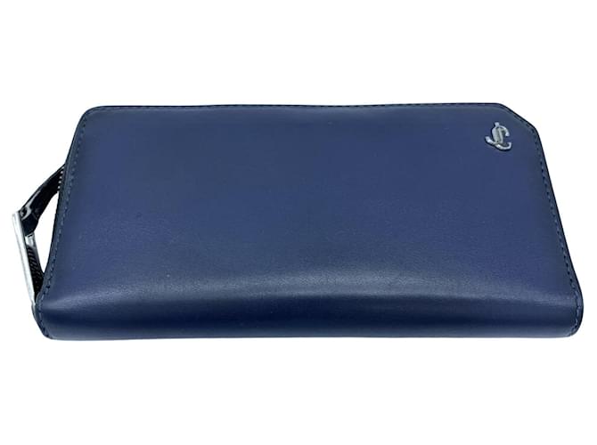 Jimmy Choo Navy blue Leather  ref.1279593