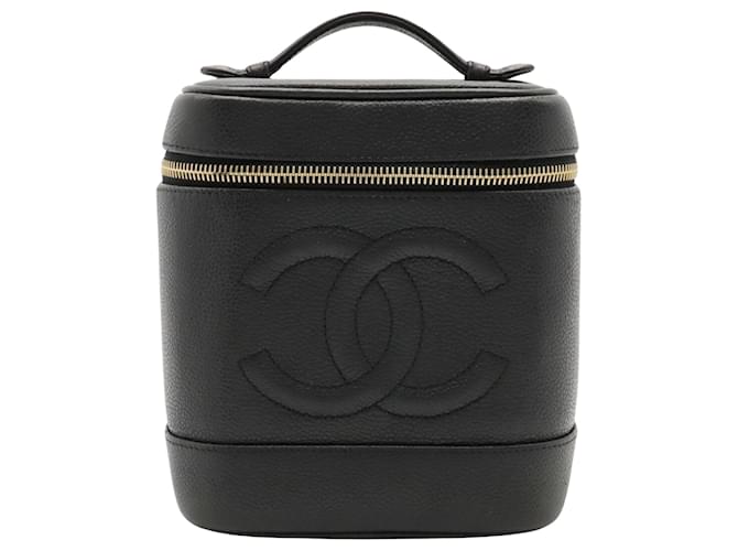 Chanel Vanity Black Leather  ref.1279729