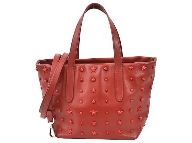 Jimmy Choo star Red Leather  ref.1279782