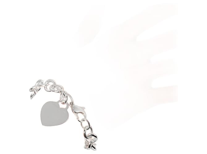 Tiffany & Co Plaque coeur Silvery Silver  ref.1279808