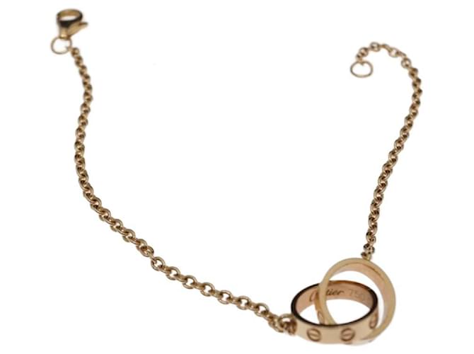 Cartier Love Rose Gold Chain Bracelet 2 Hoops 18K Golden Gold hardware Pink gold  ref.1279832