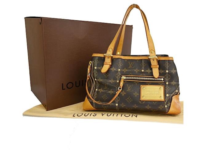 Louis Vuitton Rivets Brown Cloth  ref.1279839