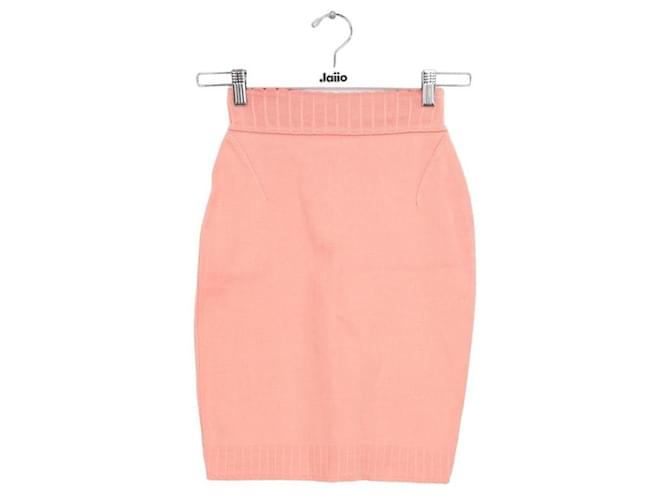 Alaïa Cotton mini skirt Pink  ref.1279864