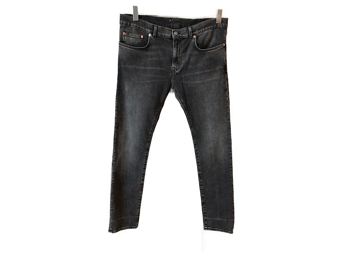 Jeans BALENCIAGA T.US 34 Algodón Gris
