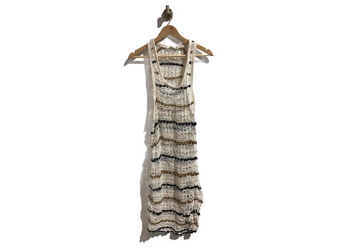 ISABEL MARANT ETOILE Vestidos T.FR 42 Algodón Beige