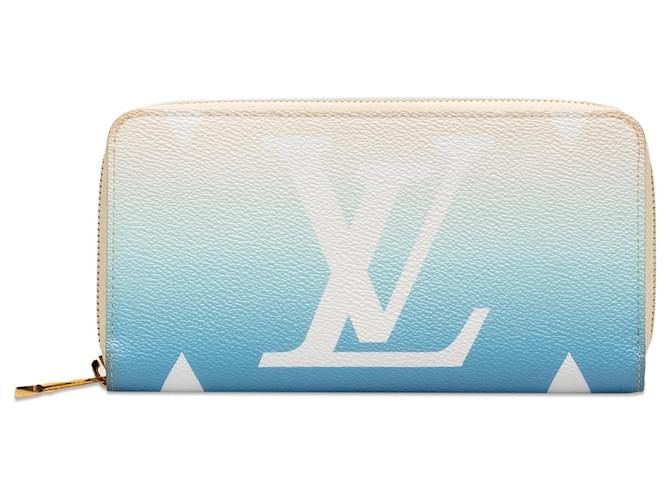 Blue Louis Vuitton Monogram Giant By The Pool Zippy Wallet Cloth  ref.1279991