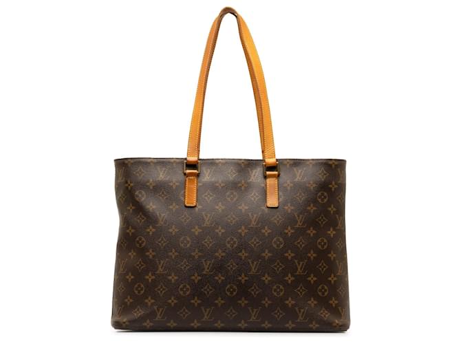 Braune Luco-Einkaufstasche mit Louis Vuitton-Monogramm Leder  ref.1280015