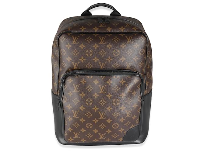 Louis Vuitton Monogram Macassar Canvas Dean Backpack Brown Cloth  ref.1280038