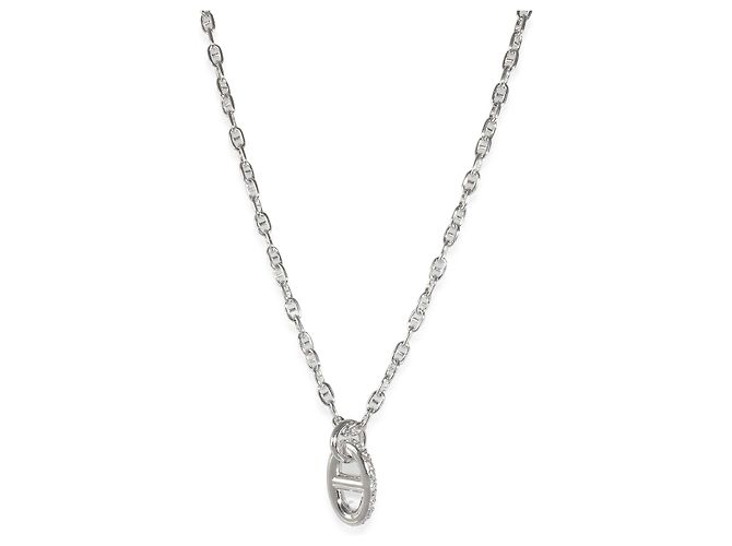 Hermès Farandole Pendant in 18K or blanc 0.45 ctw