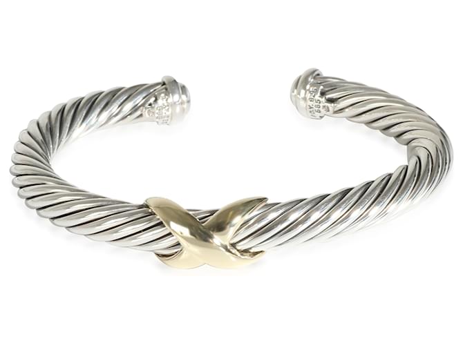 David Yurman Cable Classic Bangle in 14k yellow gold/sterling silver  ref.1280098