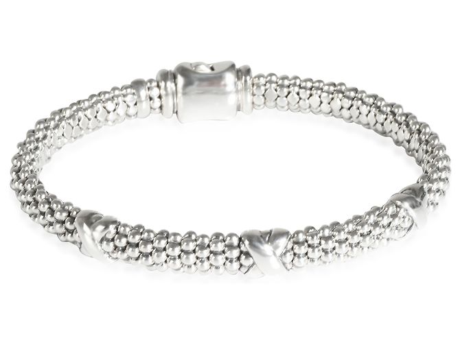 Caviar de Lagos 3 Pulsera X Station en plata de ley