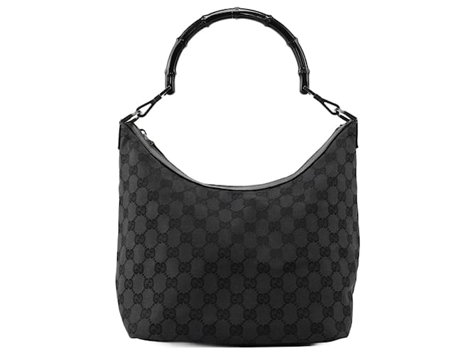 GUCCI Shoulder bags Leather Black Bamboo  ref.1280129