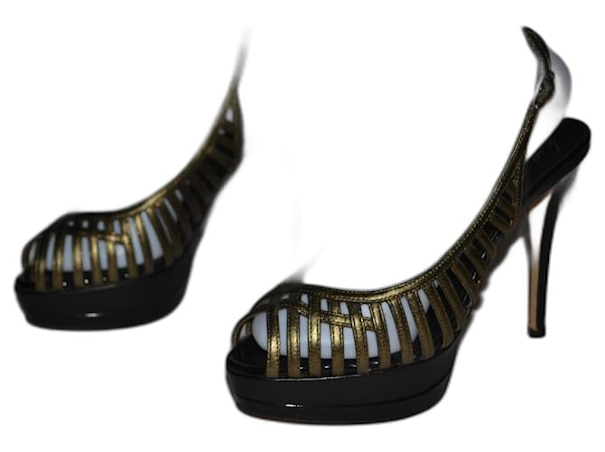 Giuseppe Zanotti sandals Bronze Leather  ref.1280152