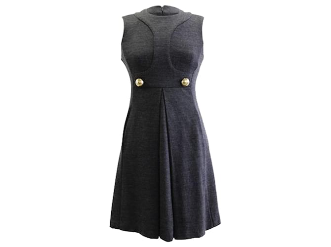 Autre Marque Grey Military-styled Dress  ref.1280223