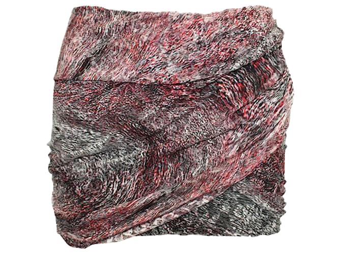 Autre Marque Minigonna drappeggiata colorata Viscosa Fibra di cellulosa  ref.1280242