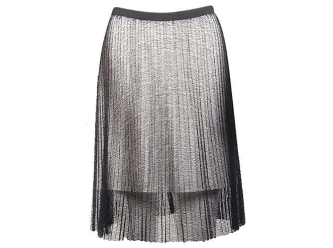 Autre Marque Black And White Lace Skirt Polyester  ref.1280243