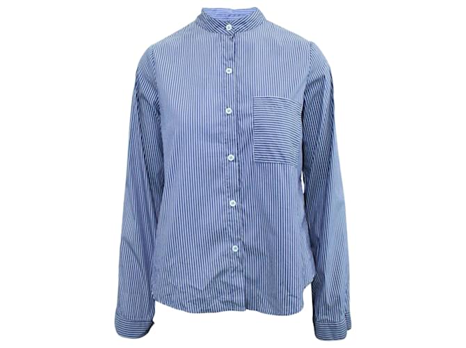 Reformation Chemise à rayures violette Polyester  ref.1280244