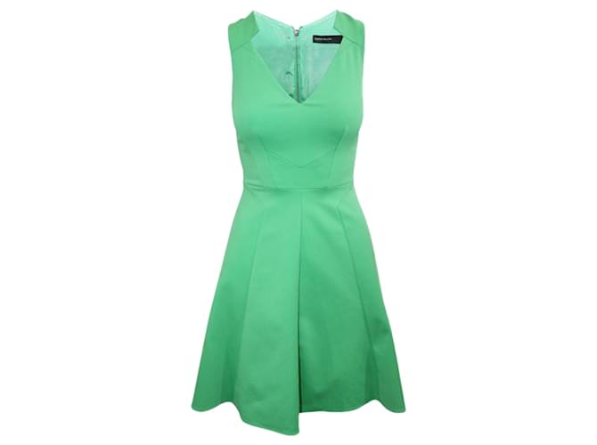 Autre Marque Grünes Kleid mit V-Ausschnitt Baumwolle  ref.1280250