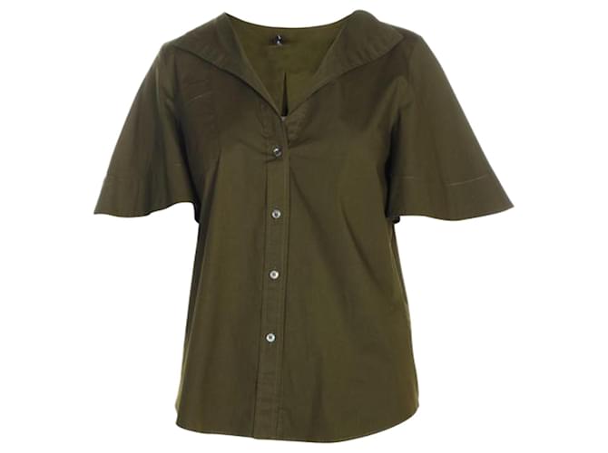 Autre Marque Khaki Shirt Green Cotton  ref.1280261
