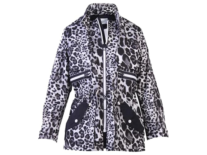 Autre Marque Grey Leopard Print Jacket Cotton  ref.1280310
