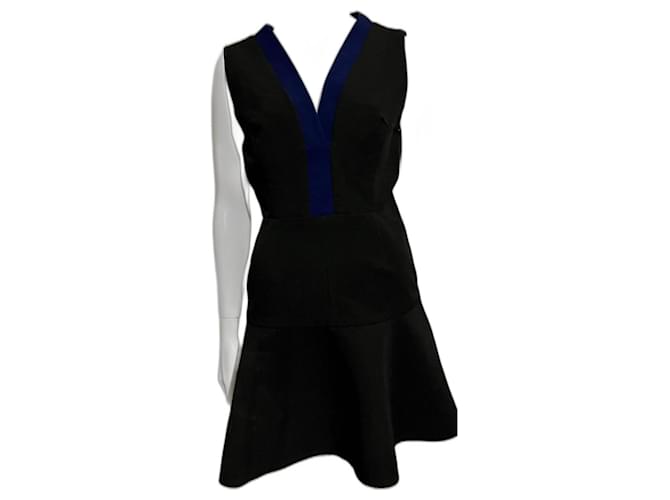 Rebecca Vallance mini dress Black Blue Cloth  ref.1280364