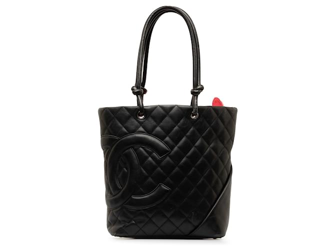 Chanel Black Medium Cambon Ligne Tote Leather  ref.1280387